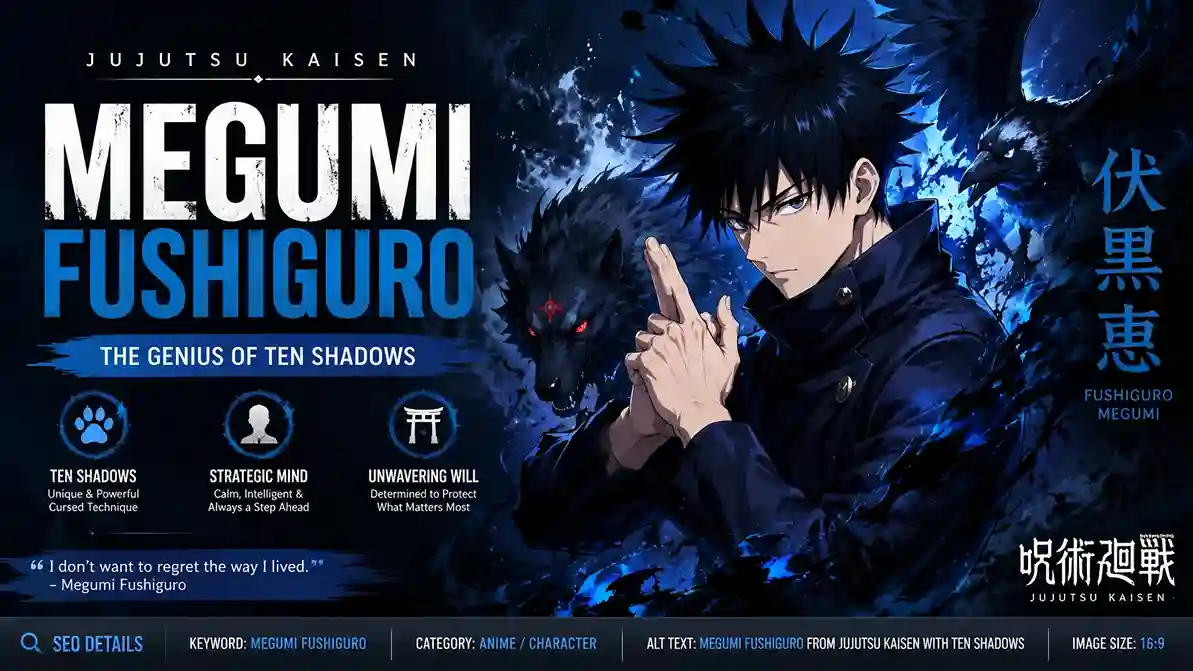 Megumi Fushiguro - Complete Jujutsu Kaisen Guide